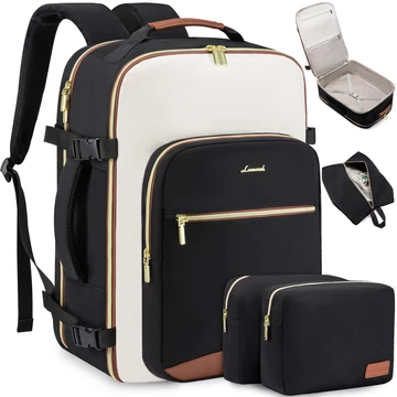 Lovevook Travel Hátizsák fekete-bézs-barna