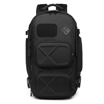 Ozuko 9309 Outdoor hátizsák biztonsági zárral fekete - L