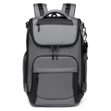 Ozuko 9409 Ergonomikus vízálló hátizsák laptoptartóval szürke