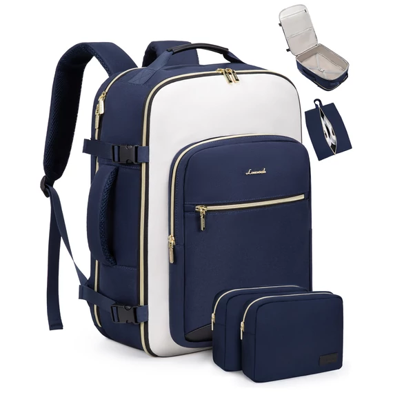 Lovevook Travel Hátizsák sötétkék-bézs